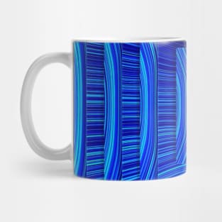 Blue 3d squares background Mug